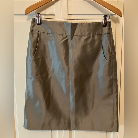 J. Crew Silk Pencil Skirt - Picture 1 of 3